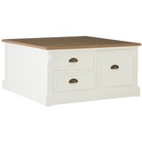 Premier Housewares Bijeli stolić za kavu u dekoru jelke 90x90 cm Hardwick – | shoptok.hr