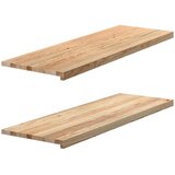  Prozorske klupice 2 kom 120x40x2 cm netretirane masivne hrast | shoptok.hr