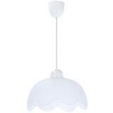 Candellux Lighting Bijela viseća svjetiljka sa staklenim sjenilom ø 25 cm Bratek – Cijene