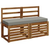  Jastučić za klupu SOEST 100% poliester Siva 110 x 40 x 8 cm Slike