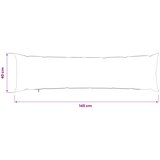  Presvlaka za jastuk 2 kom. HEERLEN Vinska crvena 40 x 145 cm | shoptok.hr