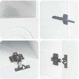 3-dijelni LED TV kabinet Bijela visokog sjaja Konstruirano drvo | shoptok.hr