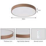  Brilagi - LED prigušiva stropno svetlo POOL LED/48W/230V 3000-6000K 40 cm braon+daljinski upravljač | Eponuda.com