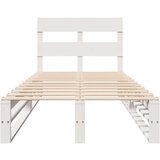 vidaXL Okvir kreveta bez madraca bijeli 75 x 190 cm masivna borovina | shoptok.hr
