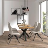 Bessagi Home Jedilna Miza Lesley, Hrast, 140x80 | Shoptok.si