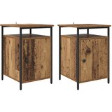  Noćni ormar 2 pcs Staro drvo 40 x 42 x 60cm Konstruirano drvo | Eponuda.com