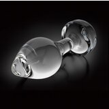 Icicles br. 44 - stožasti stakleni analni dildo (proziran) | shoptok.hr