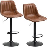  Set od 2 barske stolice u retro stilu s osloncem za noge podesiva visina 43 cm x 49 5 cm x 111 cm Cijene
