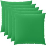  Presvlaka za jastuk 6 pcs HEERLEN Zelena 60 x 60 cm Poliester | shoptok.hr