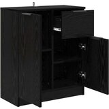 vidaXL Strani šal Črni hrast 60 x 30 x 70 cm Konstruiran les | Shoptok.si