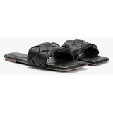 Gemre Black braided Chimmie slides | Shoptok.si