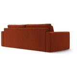 Cosmopolitan Design Opečnato oranžna žametna raztegljiva sedežna garnitura s prostorom za shranjevanje 238 cm Belfast – | Shoptok.si