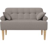  Ljubavni kauč s gumbima Sivosmeđa 120 x 65 x 79 cm Tkanina | Eponuda.ba