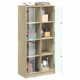  Visoka komoda s vratima 68x37x142 cm konstruirano drvo | shoptok.hr