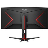 AOC Monitor AOC 34" CU34G2X/BK Gaming zakrivljeni Frameless Immersive UltraWide QHD 3440x1440,144Hz. 1ms. VA Panel,HA. DP. HDMI. 3godGAR. Black-red | Eponuda.ba