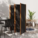 vidaXL Paravan 5-delni črn 350x180 cm Cene