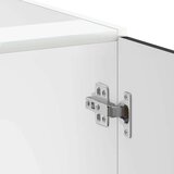 vidaXL Osnovna omarica za umivalnik Lucca črn inženirski les | Shoptok.si