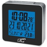 Ltc LCD budilka s termometrom z radijsko vodeno uro črna Cene
