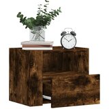 Furnova Stenska nočna omarica 2 kosa dimljeni hrast 45x30x35 cm, (21926767) Cene