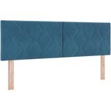 vidaXL LED glava postelje Temno modra 160 cm Umjetno usnje, (5000142545) | Shoptok.si