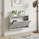  Ormar za cipele na zidu ALKMAAR 71 x 17 x 43 cm Betonska siva - Betonska siva | shoptok.hr