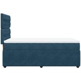  Box spring krevet s madracem tamnoplavi 90x190 cm baršunasti | shoptok.hr