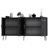 Hanah home komoda line KB150 anthracite silver | ePonuda.com