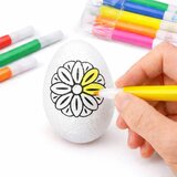  Easter Styrofoam Eggs For Painting Markers Flower Pattern A 6pcs | shoptok.hr