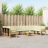  Set vanjskih sofa 11 kom. Bijela i krem | shoptok.hr