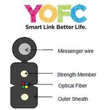Lanplus YOFC Optički kabl 4FO 1km outdoor drop cable, sajla G657A1 | ePonuda.com