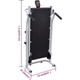  Sklopiva mini pokretna traka za trčanje 93 x 36 cm crna | shoptok.hr