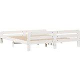 vidaXL okvir kreveta bez madraca bijeli 200x200 cm od masivne borovine | shoptok.hr