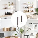 vidaXL Držači za lebdeće police 12 pcs Smeđa Ø14 x 210 mm Čelik | shoptok.hr