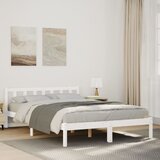 vidaXL Daljši posteljni okvir brez vzmetnice bel 160x220 cm borovina Cene