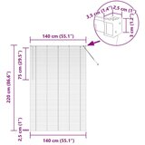  Zavjesa za prozor sa zavjesama Ostalo Srebrna 140 x 220 cm Aluminij | shoptok.hr