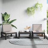  3-dijelna vrtna garnitura s jastucima antracit PP | shoptok.hr