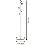 5five Stalak za odeću PERY 175x36,5 cm braon/bela | Eponuda.com
