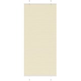vidaXL Plisirana zavesa kremne barve 90x200 cm, širina blaga 89,4 cm, poliester, (5000298313) | Shoptok.si