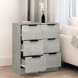  Komode 2 kom siva boja betona 30 x 30 x 70 cm konstruirano drvo | shoptok.hr