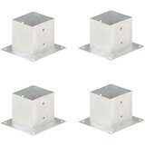 vidaXL Sidra za stebričke 4 kosi pocinkana kovina 141 mm | Shoptok.si