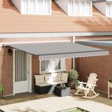  Povlačivi tende Svjetlosiva 400 × 300 cm Poliester i aluminij | shoptok.hr