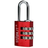 STABILIT Lokot sa šifrom ZA-20 R (Širina: 21 mm, Aluminij, Crveno-srebrne boje) | shoptok.hr