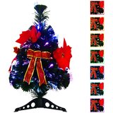  Svjetlovodno božićno drvce 64 cm 12 LED lampica Višebojno PVC | shoptok.hr