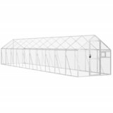  Kavez za ptice srebrni 1,79x10x1,85 m aluminijski | shoptok.hr