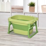 HOMCOM zložljiva kad za kopanje za dojenčke in otroke od 0 do 6 let, iz nedrseče plastike, zelena, 75,3x55,4x43 cm, (20755510) | Shoptok.si