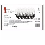 Emos led svetlobna veriga – 16x party lučke prozorne, 3,6 m, zunanja in notranja, hladna bela DCPW04 | Shoptok.si