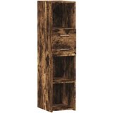 Maison Chic Visoka omara - Komoda - Predalnik dimljeni hrast 30x42,5x124 cm inženirski les, (21722652) Cene