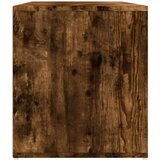 vidaXL Kotna omarica dimljeni hrast 200x40x45 cm inženirski les | Shoptok.si