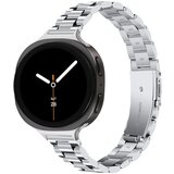 INF združljiv s samsung galaxy watch 8/8 classic tanek jeklen pašček s tremi perlami silver, (5000116431) | Shoptok.si