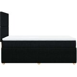 vidaXL Box spring postelja z vzmetnico črn 90x190 cm blago | Shoptok.si